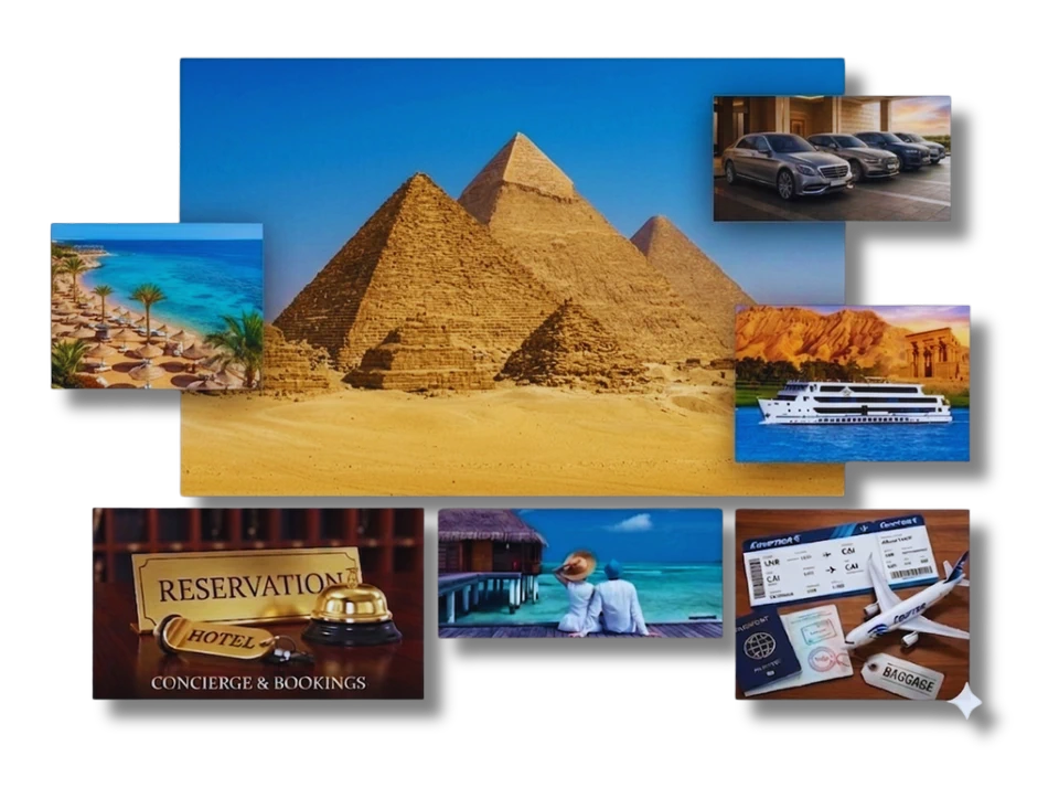 Collection of luxury Egyptian travel services